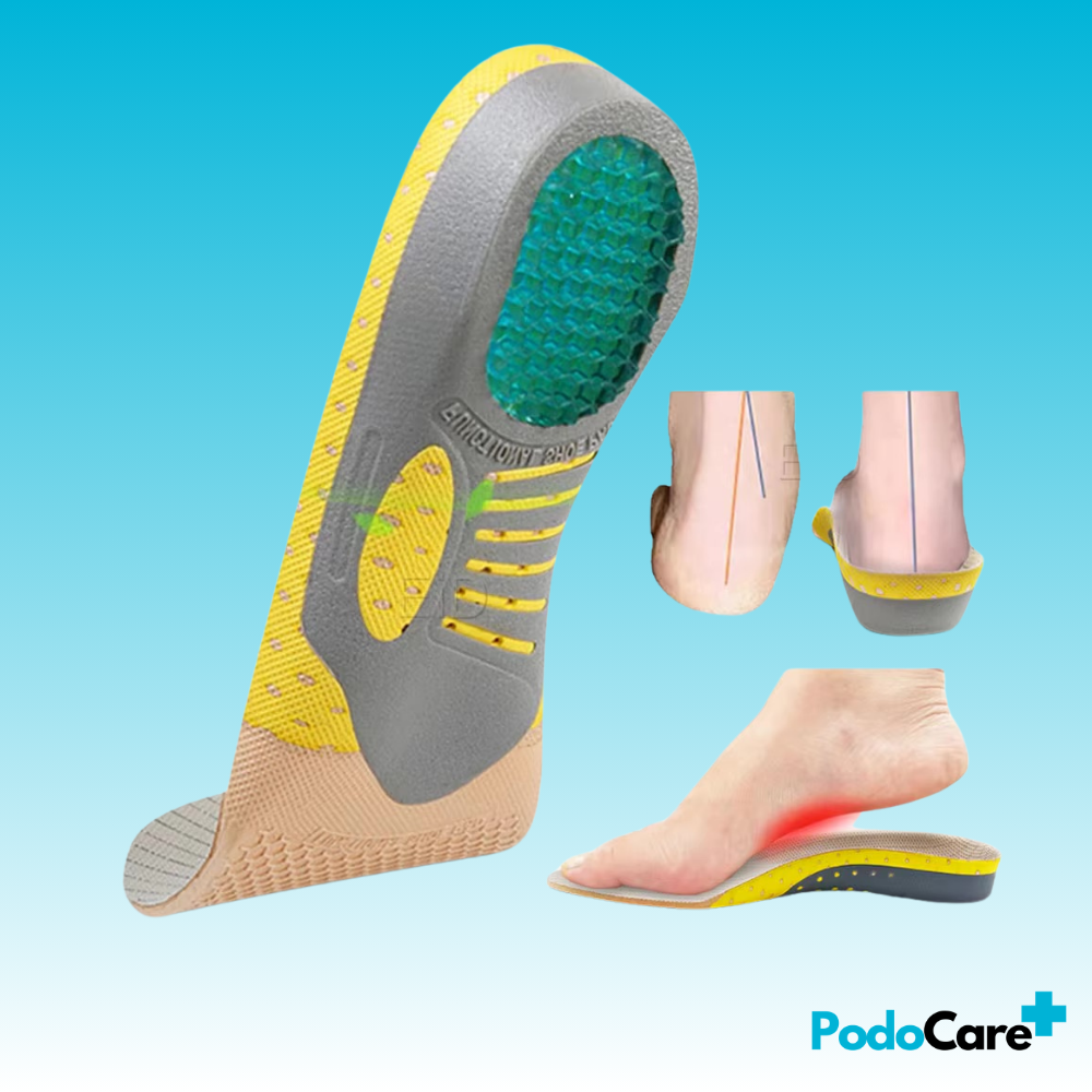 Semelles orthopédiques en gel de silicone pour pieds plats